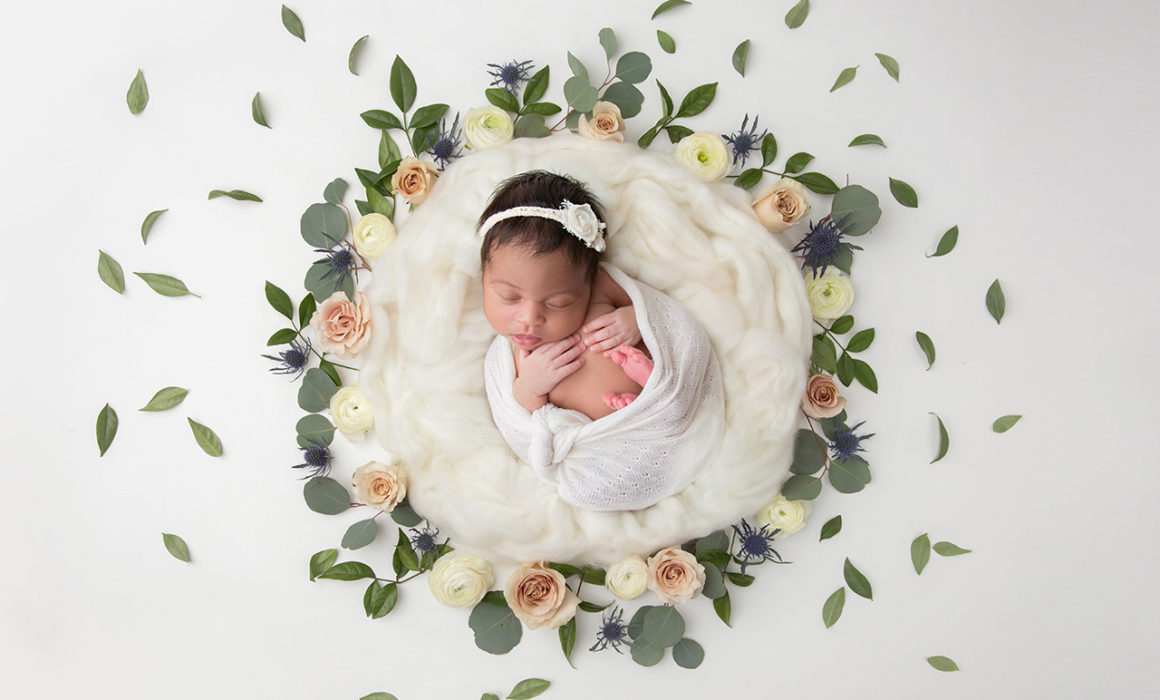 How to Composite a Newborn Photo into a Backdrop