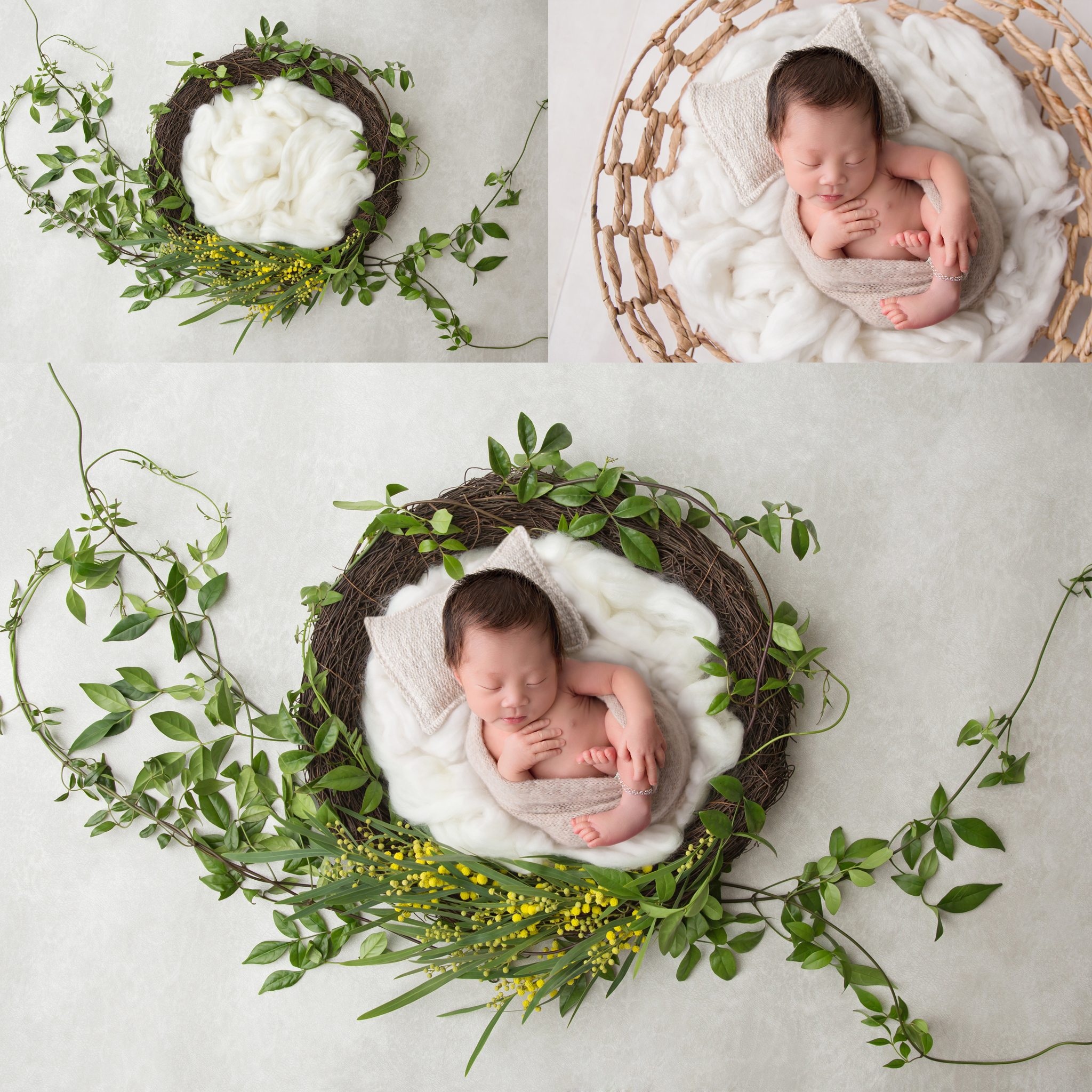 Newborn Digital Backgrounds For Creating Composites In Photoshop 