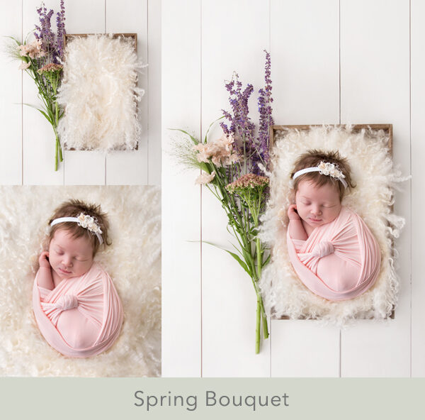 Newborn Digital Backdrop 046 - Spring Bouquet